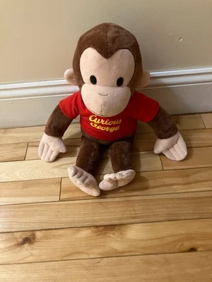 Camisa roja Curious George Peluche 17" Mono Peluche Animal - KellyToy Foto 1 de 3