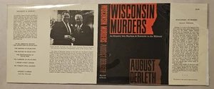 *Nur Schutzumschlag* Wisconsin Murders - August Derleth 1968 Mycroft & Moran *unbenutzt* - Bild 1 von 9
