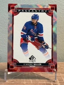 2024-25 Upper Deck SP Authentic Pageantry Red K'Andre Miller #P-33 1:10 Carolina - Picture 1 of 2