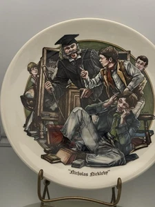 1980 Wedgewood Charles Dickens "Nicholas Nickleby" 9" Teller 111224WT3-D - Bild 1 von 2