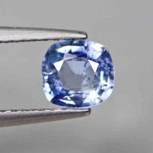 0.63 Cts Outstanding Ring Size 5.5MM Natural Unheated Blue Sapphire Srilanka - Foto 1 di 5