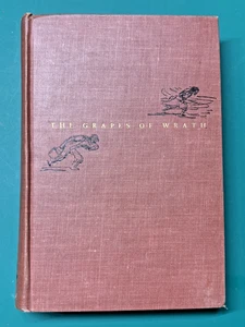 BOOK: 1947 - The Grapes of Wrath - John Steinbeck - Hardcover Book Club Edition - Picture 1 of 12
