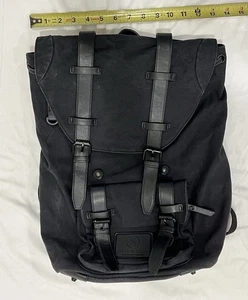 Gaston Luga Classic Rucksack Backpack Black Canvas - Picture 1 of 12