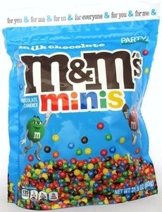 M&M's ~ MiNi'S ~ m and m ~ Chocolate Candies ~ 31.5oz Party Size Bag - Picture 1 of 5