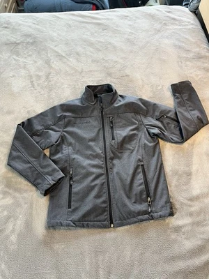 + Free Country Jacket Men's S Gray Full Zip Fleece Lined Front Pockets Zipper - Image 1 of 4