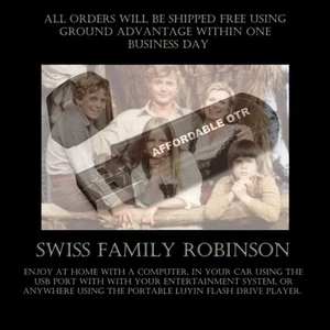 SWISS FAMILY ROBINSON. FÜR ZUHAUSE, AUTO, ÜBERALL MIT TRAGBAREM FLASH DRIVE PLAYER - Bild 1 von 4