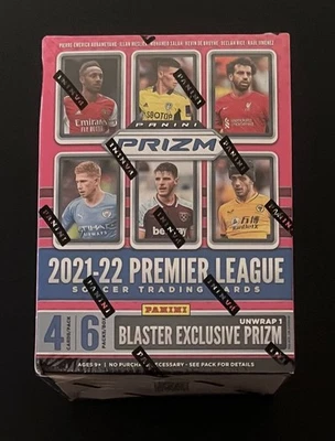 Caja bláster sellada de fútbol 2021-22 Panini Prizm Premier League Foto 1 de 2