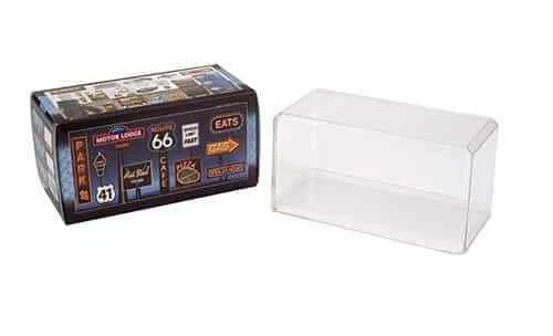 Crystal Clear Display Case 1:24 Scale Model Cars Bobbleheads Stackable Showcase - Image 1 of 4