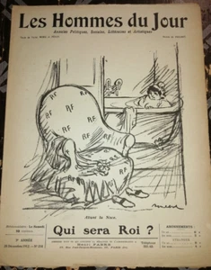 CARICATURE LES HOMMES DU JOUR N°258 1912 POULBOT EDOUARD DETAILLE HENRY MANUEL - Foto 1 di 3