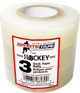 Sportstape Hockey Tape Multipack, Clear, 3 Roll - Picture 1 of 12