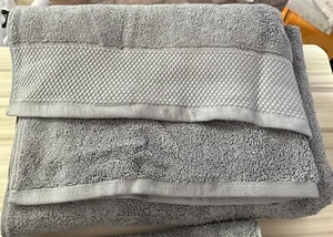 Hudson Park Long Loop Egyptian Bath Sheet Slate Grey 🦋 - Picture 1 of 2