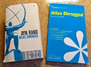 Atlas Shrugged: Ayn Rand (Centennial ed) + companion *Sparknotes study guide - Picture 1 of 1