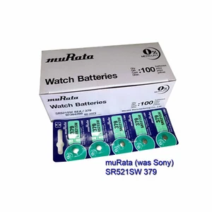 3 boxes muRata (was Sony) SR521SW 379 Silver Oxide Watch Battery total 300 pcs - Picture 1 of 1