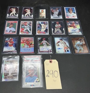ASSORTED PHILLIES BASEBALL CARDS And GRADED 1989 UPPER DECK RANDY JOHNSON - Picture 1 of 4