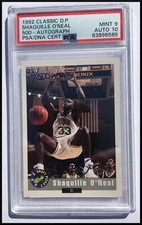 1992 Classic Draft Pick /500 Shaquille O'Neal PSA 9/10 AUTO RC RARE SHAQ LOW POP