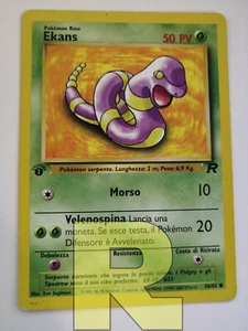 Ekans ® Rocket 56/82 ® Comune ® Pokemon ® 1ª EDIZIONE Italiano ® Good - Imagen 1 de 4