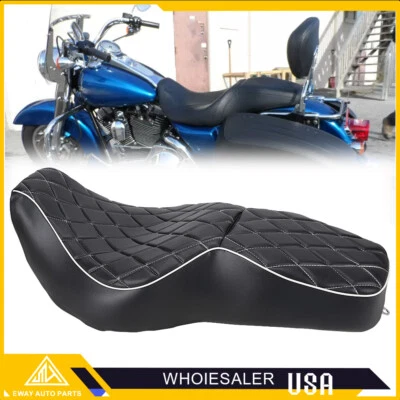 Assento de motorista e passageiro de baixo perfil para Harley Touring Road King 1997-2007 - Imagem 1 de 4
