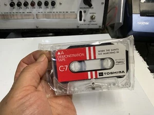 NEW OLD STOCK TOSHIBA DEMOSTRATION TAPE C-7 - FROM THE BOX OF THE BOMBEAT 1980 - Picture 1 of 4