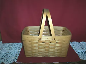 Longaberger 2009 MEDIUM MARKET BKT ~ RICH BROWN! NEW! BUY IT NOW! - Picture 1 of 4