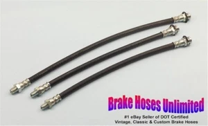BRAKE HOSE SET American Motors Rambler American 1966 Late - Drum - Picture 1 of 1