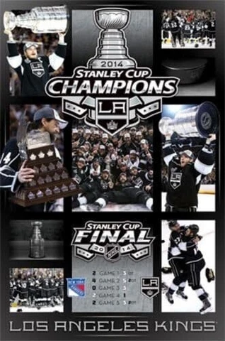 Los Angeles Kings NHL 2014 Stanley Cup Celebration Poster 22" x 34" Cover