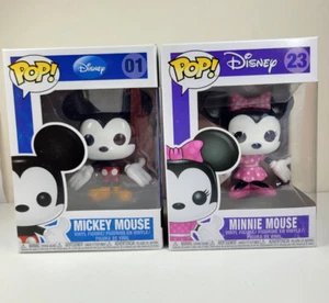 Mickey Mouse Minnie Mouse Funko Pop Set 01 y 23 Disney ¡En Caja! - Imagen 1 de 5