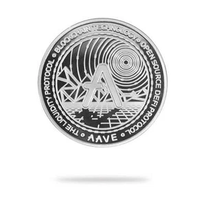 Cryptochips | AAVE Physical Cryptocurrency Coin - Bild 1 von 7