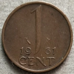 Netherlands 1961 1 Cent coin - Picture 1 of 2
