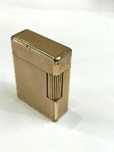 Vintage Antique S.T. Dupont Roller Gas Gold Plated Pocket Lighter Made in France - Picture 1 of 4