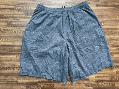 Men’s Gray Drawstring Loose Active Wear Gym Shorts  - Изображение 1 из 4
