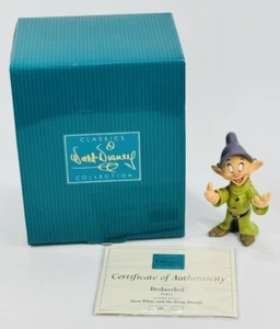 DISNEY WDCC - DOPEY - BEDAZZLED - SNOW WHITE & 7 DWARFS - STATUE MIB W/ COA🔥 - Picture 1 of 5
