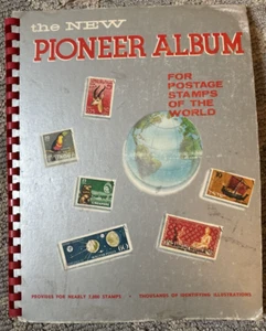 Pioneer Stamp Collecting Book With Stamps Copyright 1960 H. E. Harris - Picture 1 of 11