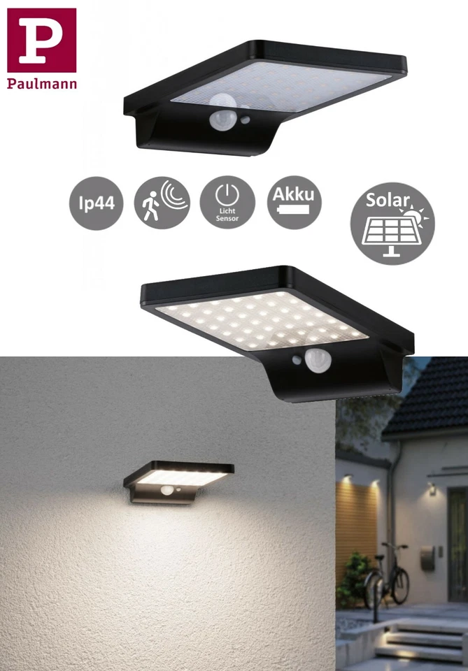 Solar Wandleuchte anthrazit PAULMANN 95393 (4000870953938)
