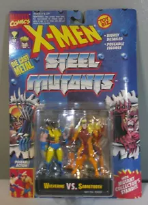 Toy Biz Marvel X-Men Steel Mutants Wolverine Vs Sabretooth Vintage 1994 Figures - Picture 1 of 8