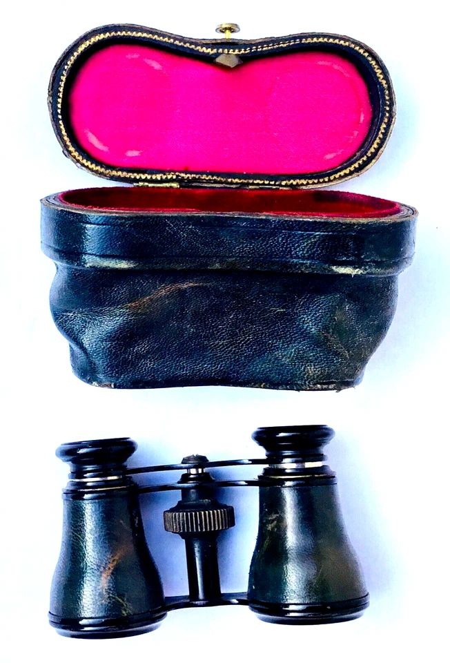 ANCIENNES JUMELLES DE THÉÂTRE DS ÉTUI OLD BEDROOMS OF THEATER IN CASE   - Photo 1/4