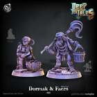 3D Printed Cast n Play Dormak and Faern Dwarves Deep Sea Tales 28mm 32mm D&amp;D
