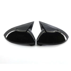Gloss Black Pattern Side Wing Mirror Cover Cap For Golf 7 Mk7 7.5 Gtd R L E-Golf - Picture 1 of 8