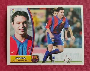 INIESTA F.C. BARCELONA ORIGINAL ROOKIE STICKER CARD MINT ESTE LA LIGA 2003 - 04 - Imagen 1 de 2