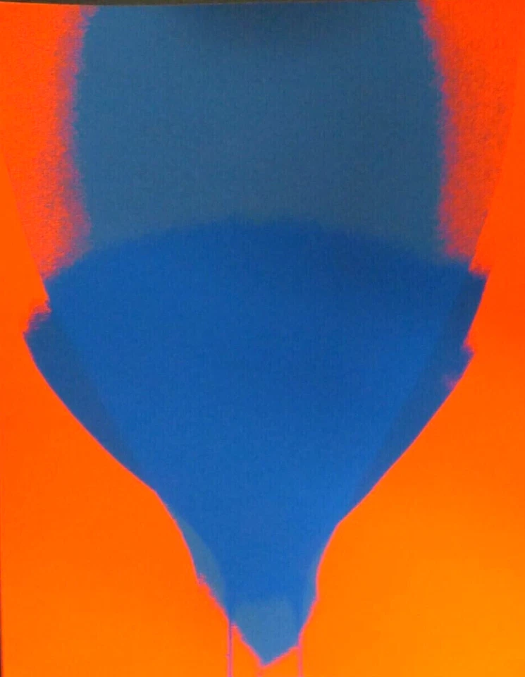 Stell-Es-Auf! OTTO PIENE "Blau Leuchtrot" Siebdruck/Serigraphie 1977 - Bild 1 von 1