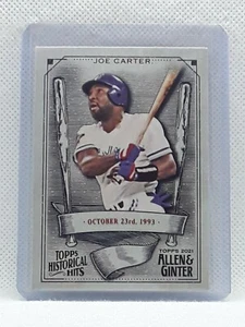 Joe Carter 2021 Topps Allen & Ginter - Historical Hits - Toronto Blue Jays - Picture 1 of 2