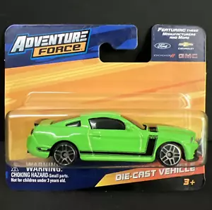 2024 ADVENTURE FORCE 1:64 DIE-CAST FORD MUSTANG BOSS 302 ~ GREEN ~ Box Ship Free - Picture 1 of 8