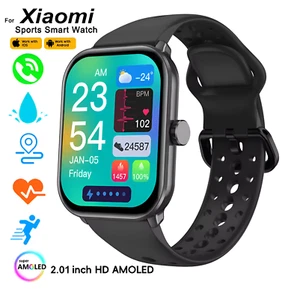 Smartwatch 2.01" Wyświetlacz AMOLED Bluetooth Połączenie Tętno Fitness Tracker - Zdjęcie 1 z 7