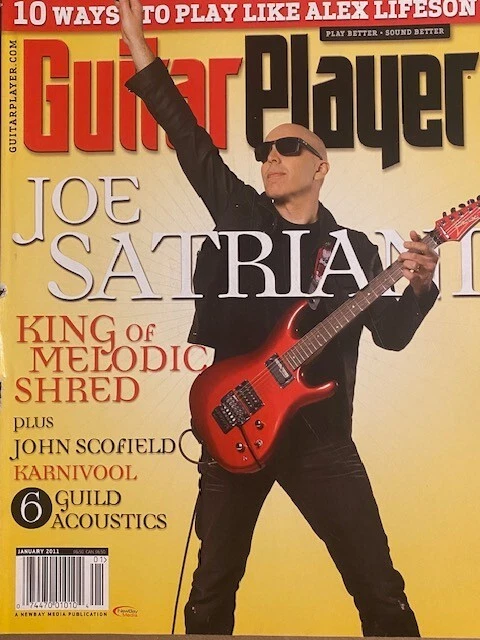 JOE SATRIANI guitar player KING OF MELODIC SHRED alex lifeson JOHN SCOFIELD + - Image 1 of 4