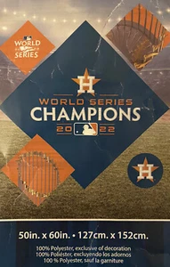 Houston Astros Silk Touch MLB Throw Blanket 50”x 60” World Series Champions 2022 - Picture 1 of 3