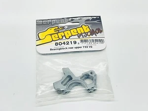 Serpent 804219 Bearingblock Rear Upper 733 V2 Rc Part #8705 - Picture 1 of 3
