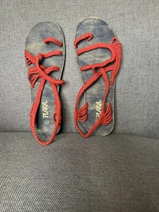 Plaka Sandals Womens Red Size 10 - Picture 1 of 9