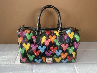 Retired Dooney & Bourke Disney Parks 10th Anniversary Mickey Balloons Satchel - Image 1 of 4