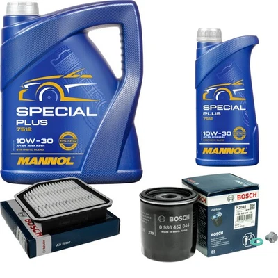 Bosch Inspección Set 6L mannol Special Plus 10W-30 para Lexus GS GRS19 _ - Imagen 1 de 4