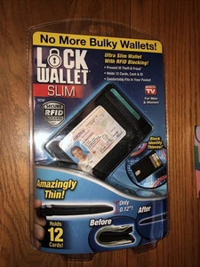 Lock Wallet - Portafoglio Blocco RFID per Uomo e Donna - Protezione dall'Identità - Foto 1 di 3