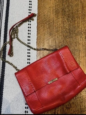 Ted Baker Leather Shoulder Bag Red - Image 1 of 4